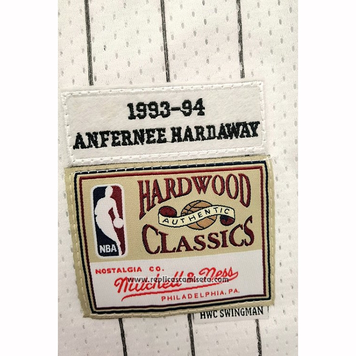 Camiseta Orlando Magic Penny Hardaway #1 Hardwood Classics Throwback Blanco